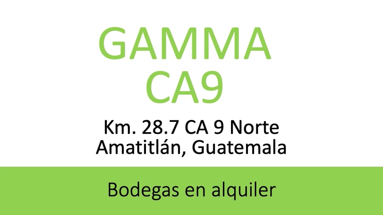 Bodegas en Alquiler Gamma CA9, Km. 28.7 Norte Amatitlan. — Bodega / Ofibodega en Alquiler en Amatitlán, Guatemala, Ciudad — foto 2 de 16