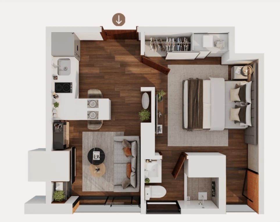 Apartamento en proyecto en Santa Clara, zona 10 (Opción 1) — Apartamento en Venta en Zona 10, Guatemala, Ciudad — foto 10 de 10