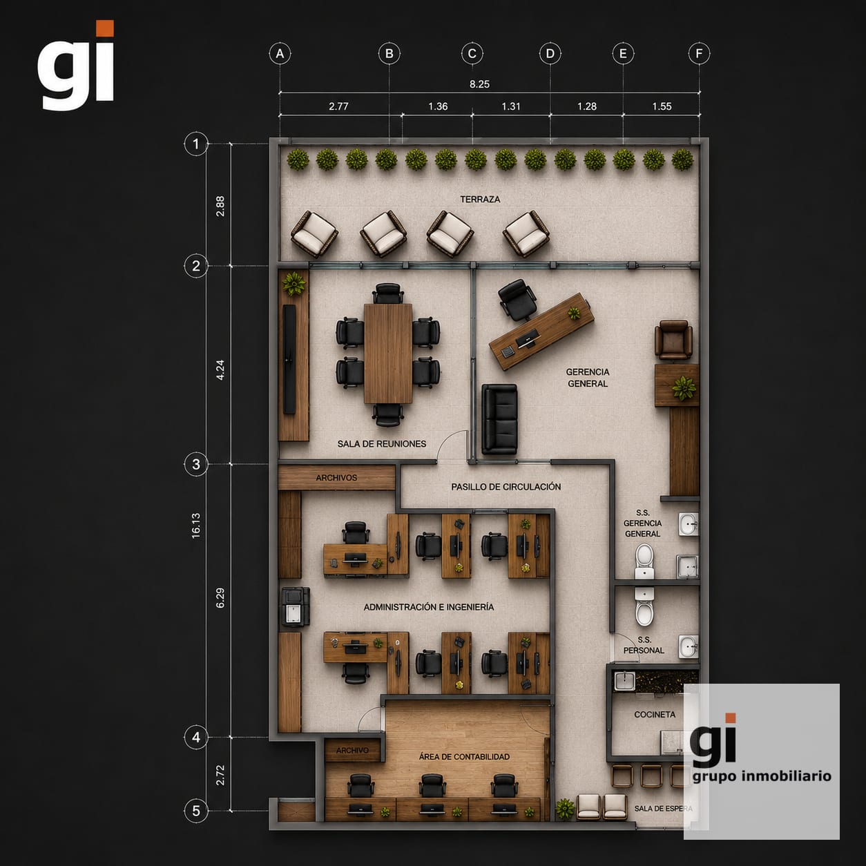 Oficina en Venta de 153mts2, en Zona 10 con Terraza Privada. — Oficina en Venta en Pialé, Zona 10, Guatemala, Ciudad — foto 9 de 9