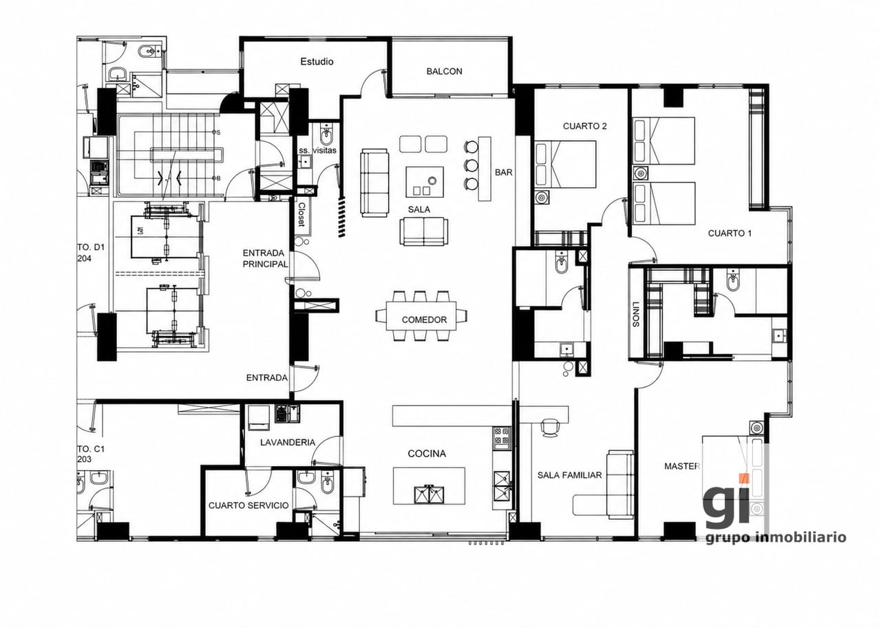 Apartamento de 246 mts2 en venta en zona 10 — Apartamento en Venta en Zona 10, Guatemala, Ciudad — foto 15 de 15