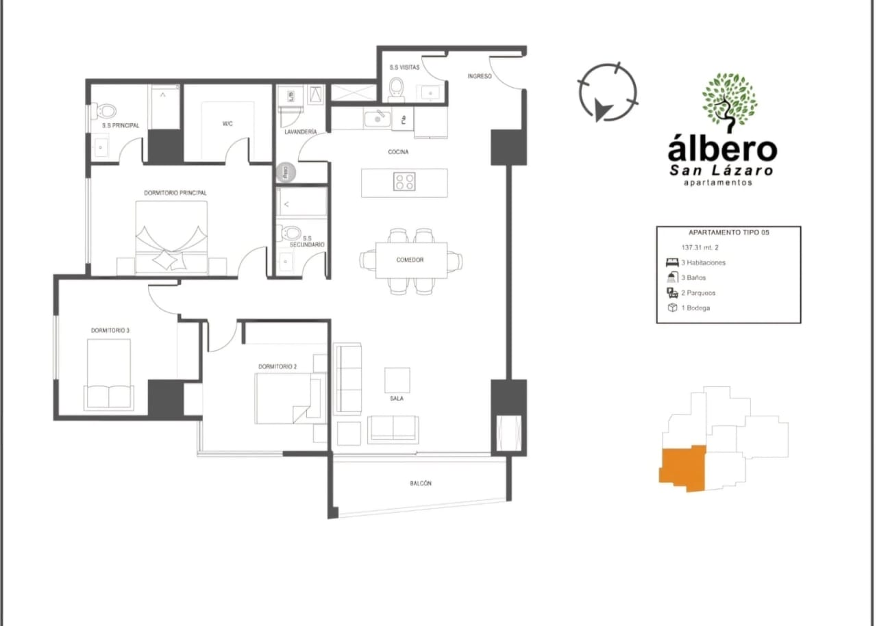 Albero San Lazaro, Apartamento en venta y renta, zona 15 — Apartamento en Alquiler en Albero San Lazaro, Zona 15, Guatemala, Ciudad — foto 5 de 10