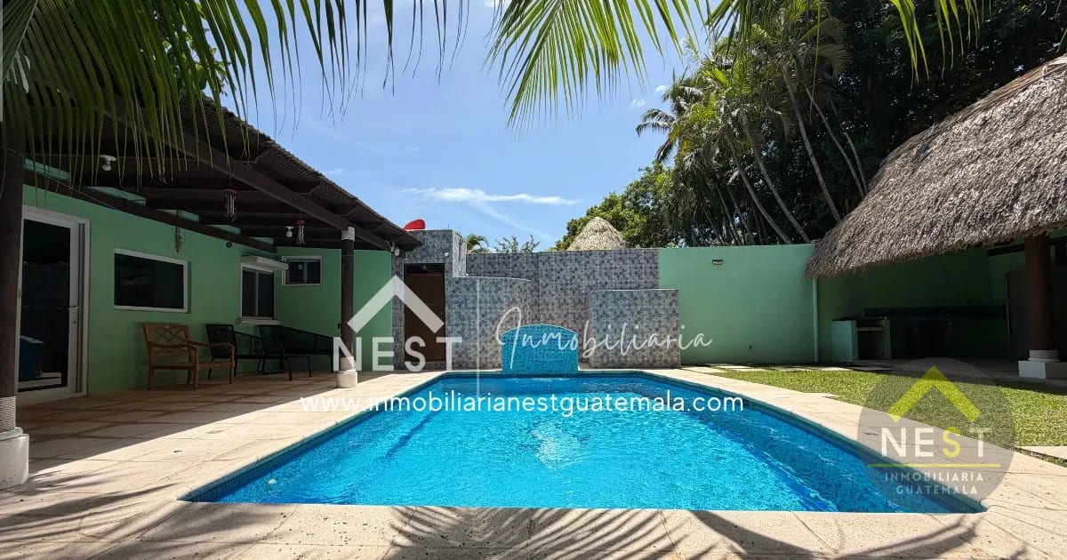 Piscina — Casa vacacional remodelada en Venta | Cond. ALTAMAR 1 - Pto San José — Casa vacacional en Venta en Altamar I, Puerto San José, Escuintla — foto 3 de 17