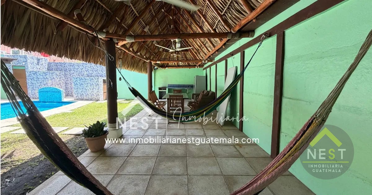 Área social — Casa vacacional remodelada en Venta | Cond. ALTAMAR 1 - Pto San José — Casa vacacional en Venta en Altamar I, Puerto San José, Escuintla — foto 4 de 17