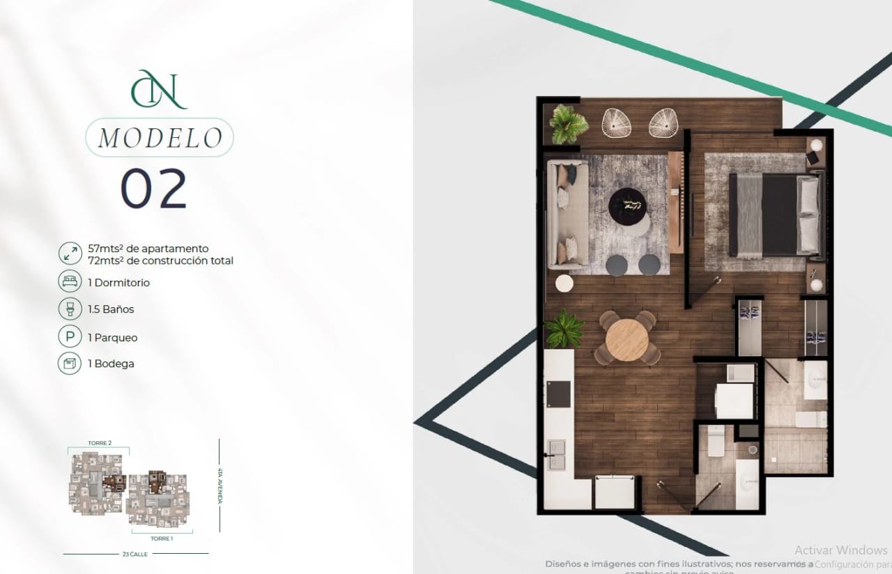 Edificio CASA NOGAL, zona 14 — Apartamento en Venta en Zona 14, Guatemala, Ciudad — foto 3 de 8
