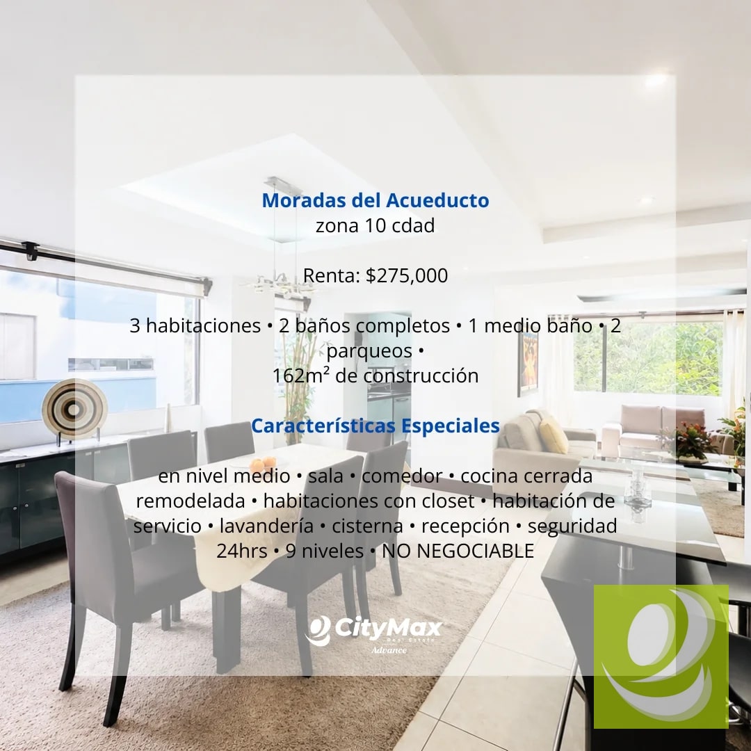 Apartamento en Venta en Morada del Acueducto zona 10 - 7