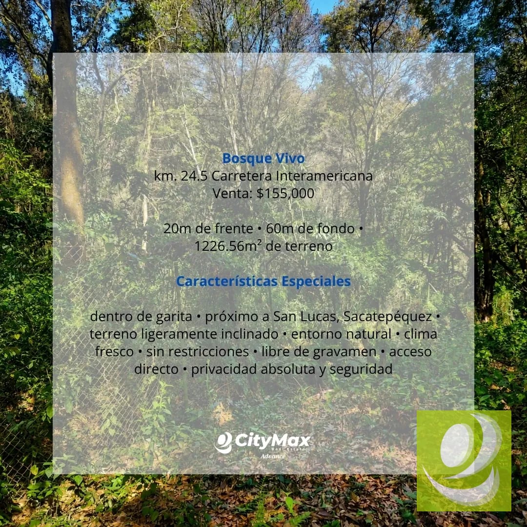 Terreno en Venta en Bosque Vivo km 24 Carretera Interamericana — Terreno en Venta en San Lucas Sacatepéquez, Sacatepéquez — foto 6 de 7