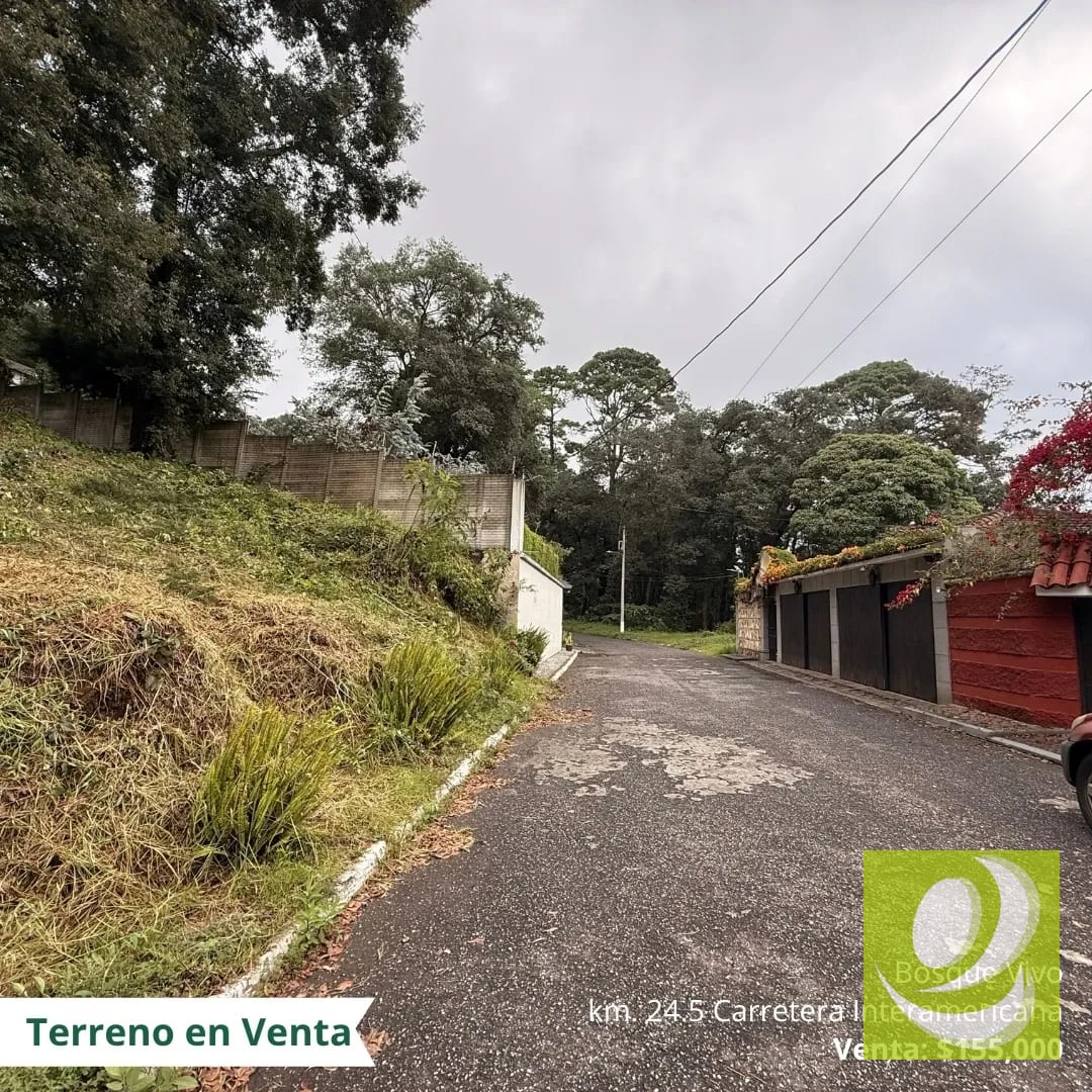 Lote en Venta en Bosque Vivo km 24.5 carretera Interamericana — Terreno en Venta en San Lucas Sacatepéquez, Sacatepéquez — foto 1 de 5