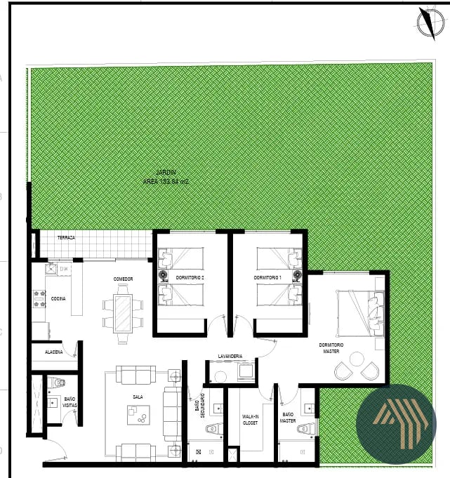 Venta Apartamentos con Jardín - Plaza Segheria, Zona 14 — Apartamento en Venta en Segheria, Zona 14, Guatemala, Ciudad — foto 3 de 17