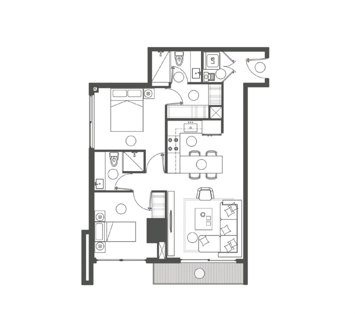 venta o renta de apartamento dos habitaciones Triva z15 — Apartamento en Venta en Trivá, Zona 15, Guatemala, Ciudad — foto 13 de 17