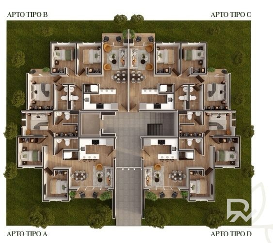Vendo Apartamento  Tipo  " A y D " en Torre Paseo del Bosque - 4