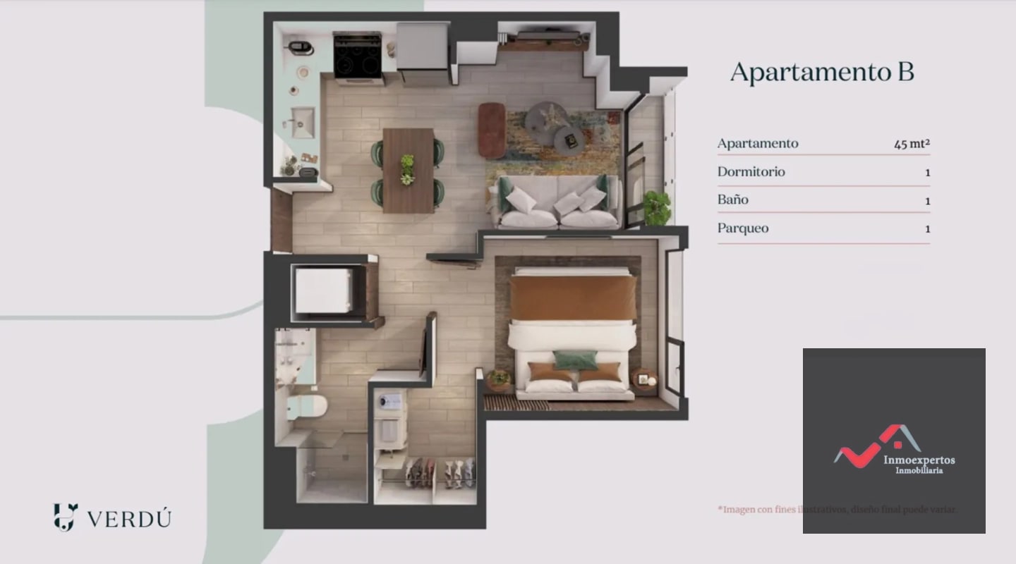 APARTAMENTO EN VENTA ZONA 13 EDIFICIO VERDU - 7