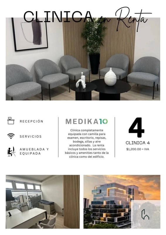CLÍNICA EN RENTA EN MEDIKA 10 - 2