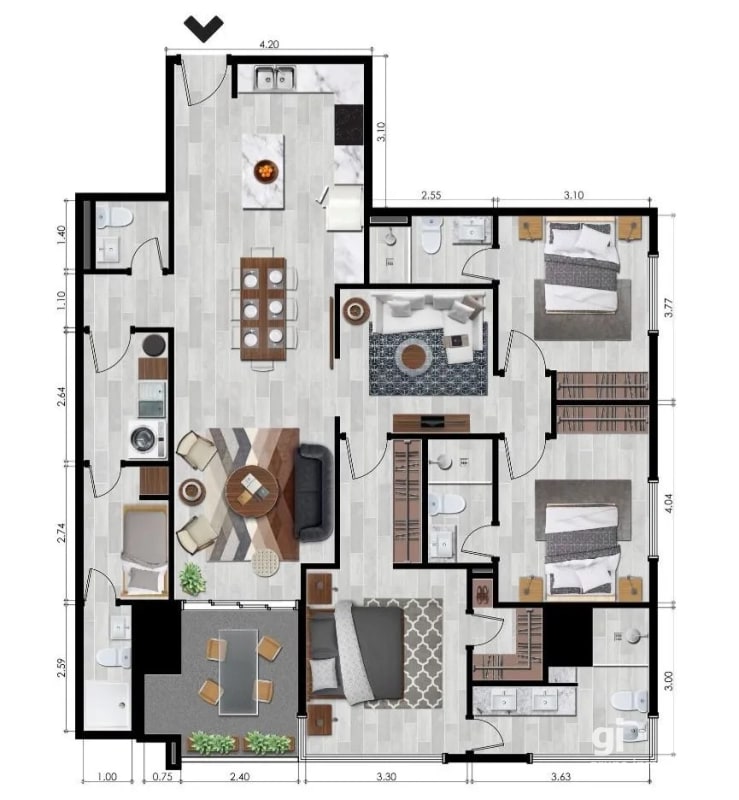 Apartamento en Venta en Zona 10 con Espacios Amplios y Funcionales + Amenidades Exclusivas - 8