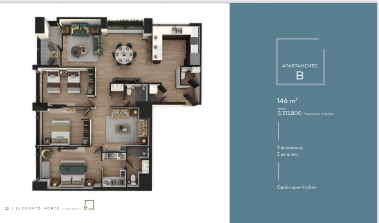 Apartamento en venta Edificio Elemento Norte zona 13 con estudio!!! — Apartamento en Venta en Zona 13, Guatemala, Ciudad — foto 2 de 7