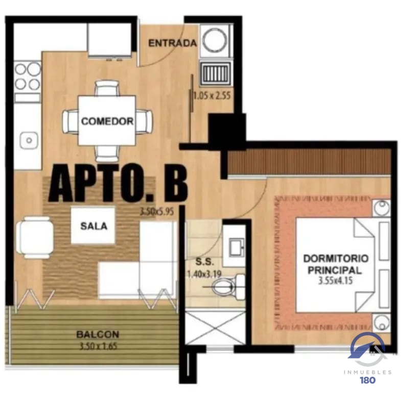 Apartamento amueblado en venta en Edificio Vivalt, zona 10, Ciudad de Guatemala — Apartamento en Venta en Vivalt, Zona 10, Guatemala, Ciudad — foto 8 de 15