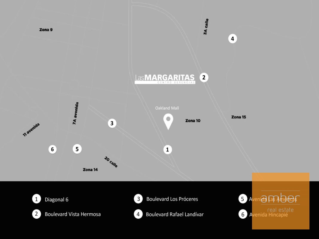 Oficinas en Las Margaritas, zona 10 - 2