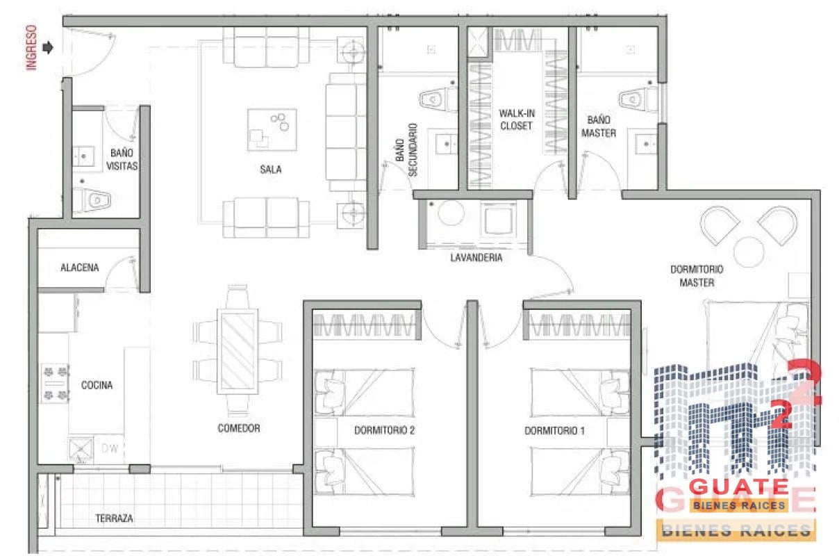 Apartamento en Renta, Zona 14 - 11