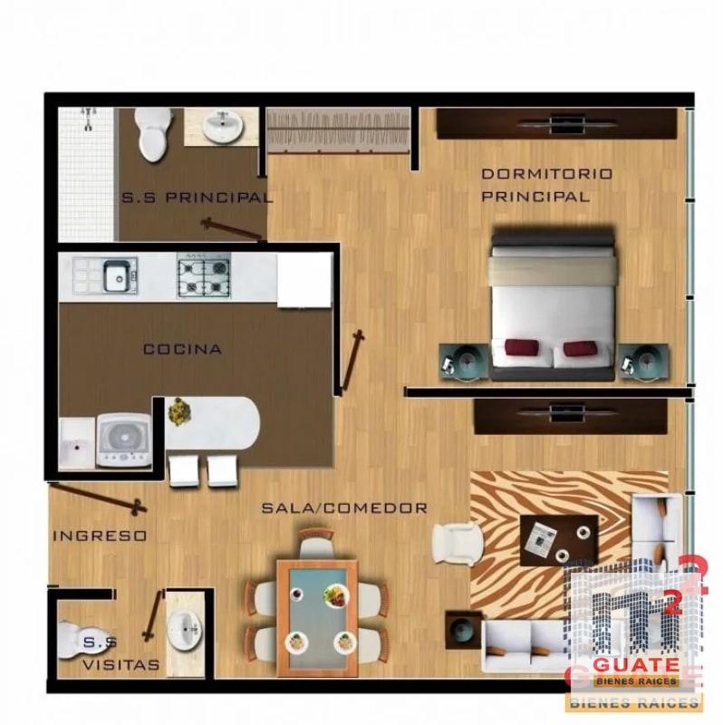 Apartamento en Renta, Zona 10 - 7