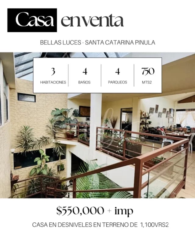 Casa en venta - Bellas Luces - Santa Catarina Pinula — Casa en Venta en Santa Catarina Pinula, Carretera a El Salvador, Guatemala, Ciudad — foto 1 de 11