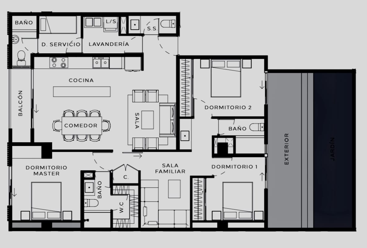 Apartamento en venta como casa en zona 13 — Apartamento en Venta en Zona 13, Guatemala, Ciudad — foto 7 de 15