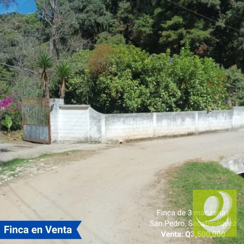 Finca en Venta de 3 manzanas San Pedro, Sacatepéquez - 1