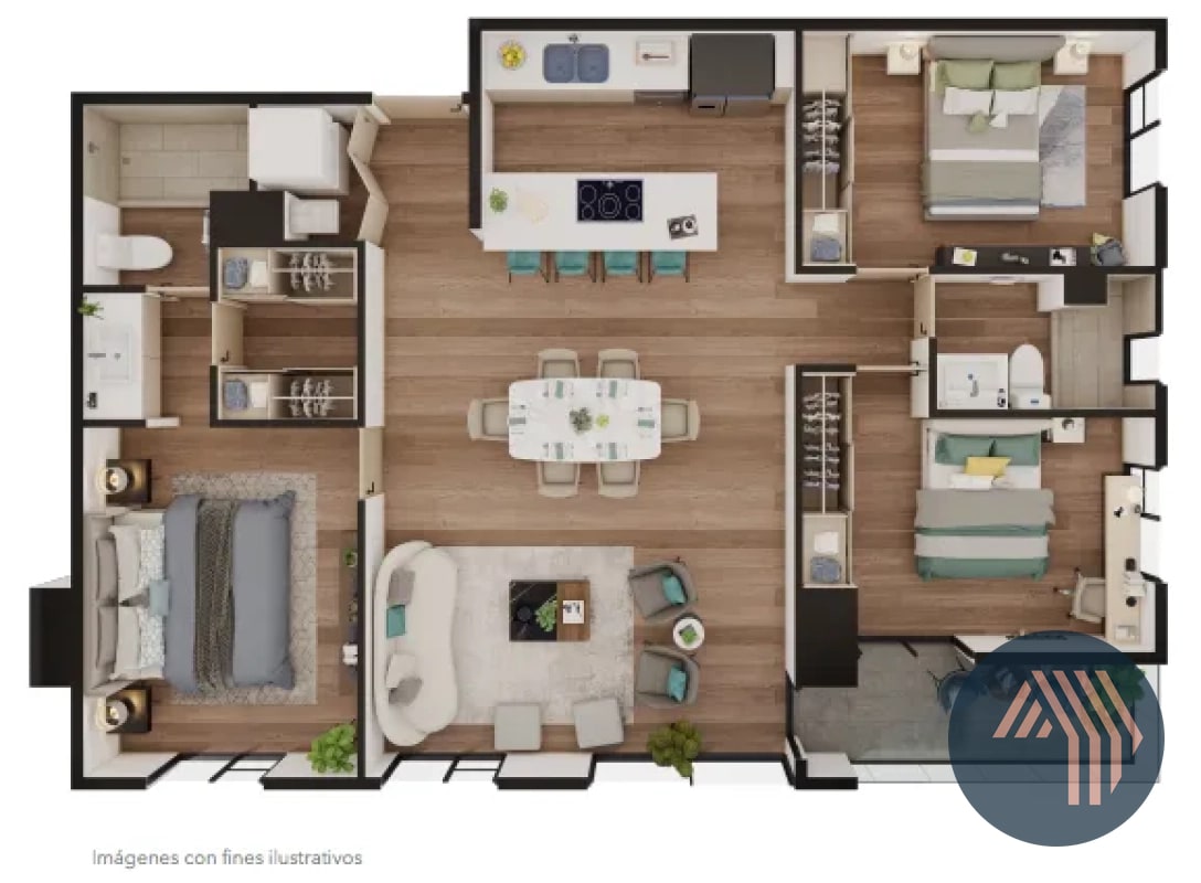 VENTA DE APARTAMENTOS PARA ESTRENAR - TOMUS, ZONA 15 - 5