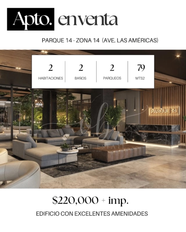 Apartamento en venta - Parque 14 - zona 14 - 1