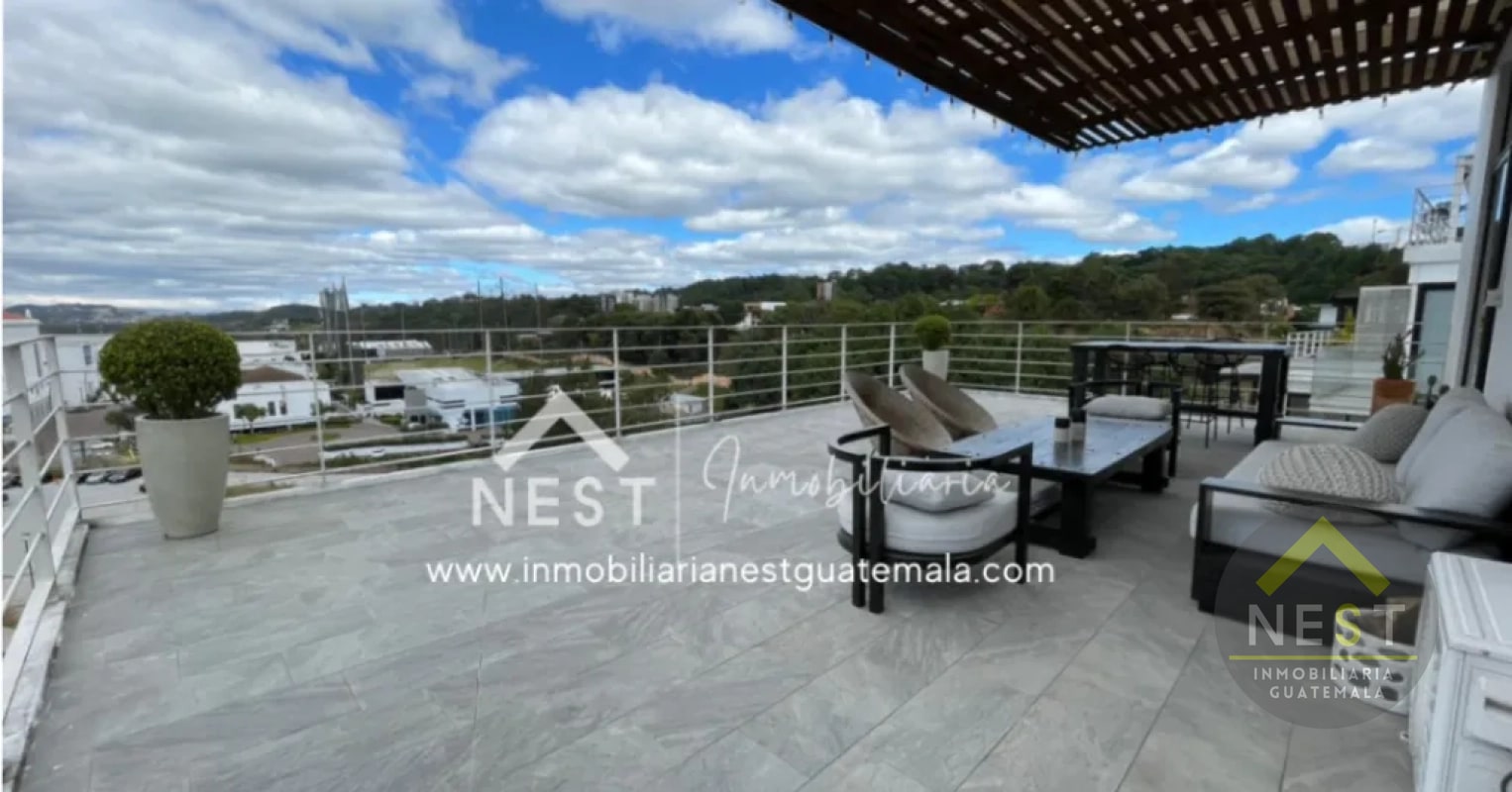 Penthouse amueblado con acabados de lujo y una terraza única, en Renta | SHIFT CAYALÁ - Zona 16 - 1