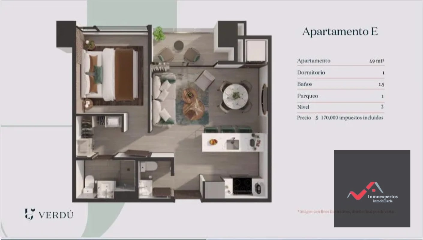 APARTAMENTO EN VENTA ZONA 13 EDIFICIO VERDU - 15