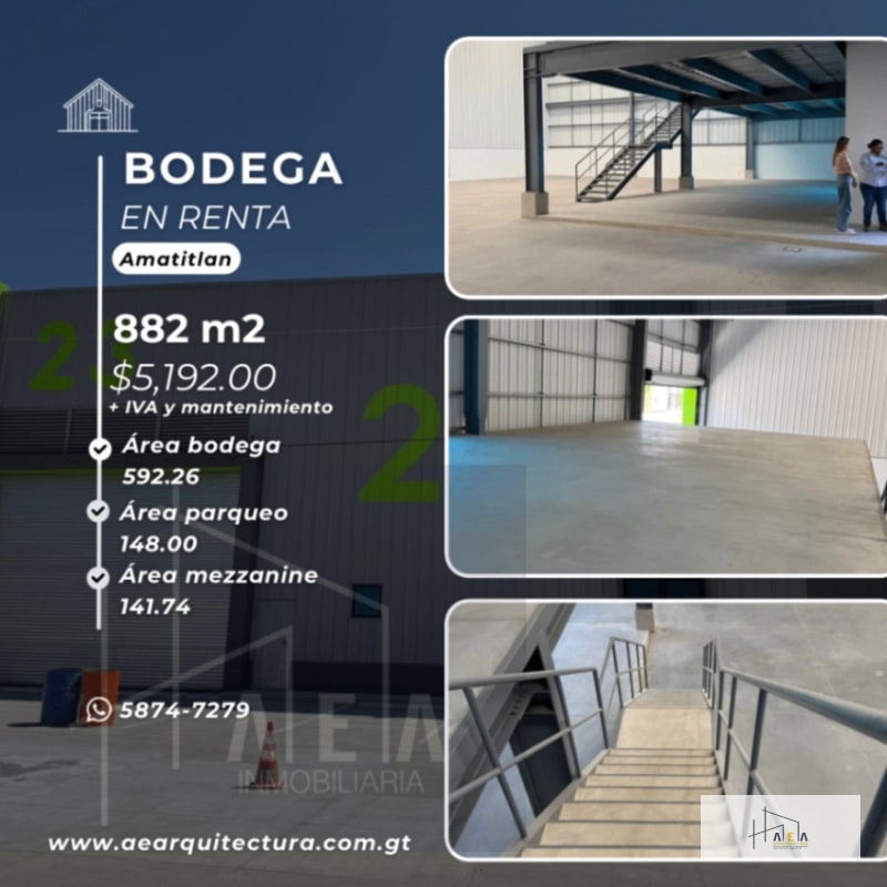 Renta Bodega 882m2 en Amatitlán - 7