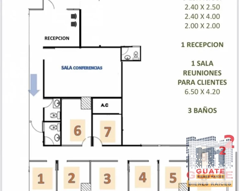 Oficina en Renta, Zona 10 - 7