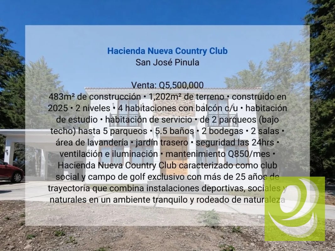 Casa en Venta en Hacienda Nueva Country Club San José Pinula - 3