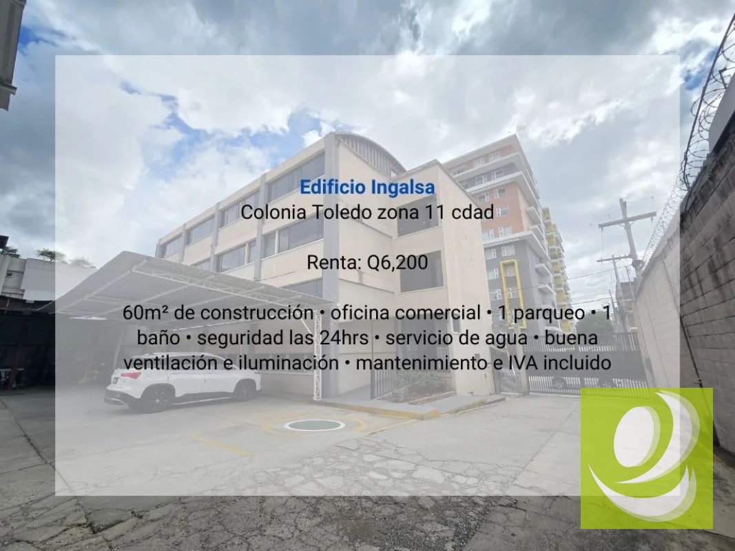 Oficina en Renta en Edificio Ingalsa zona 11 cdad - 3