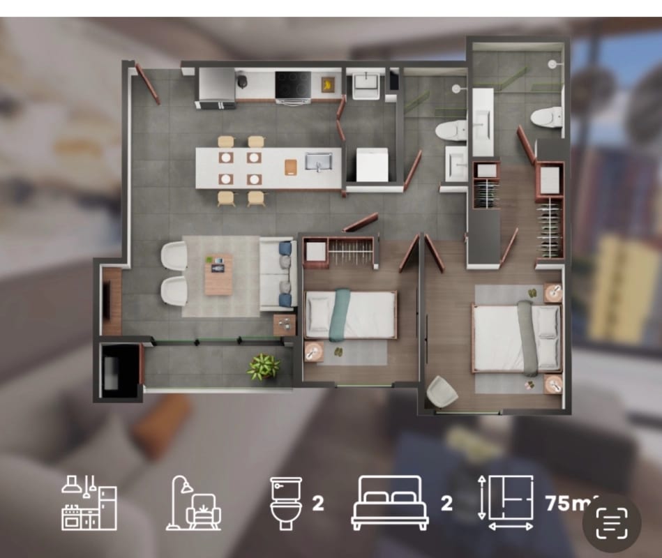 ALQUILER APARTAMENTO ZONA 14 AMUEBLADO — Apartamento en Venta en Zona 14, Guatemala, Ciudad — foto 17 de 17