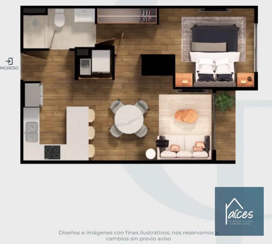 Apartamento en venta Modelo 2 CASA FIORE Zona 10 (D) - 6