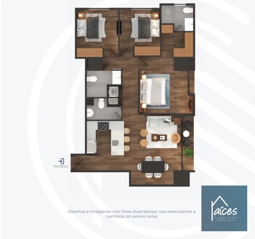 Apartamento en venta Modelo 02 CASALINI Sexta Av. Zona 10 (D) - 4