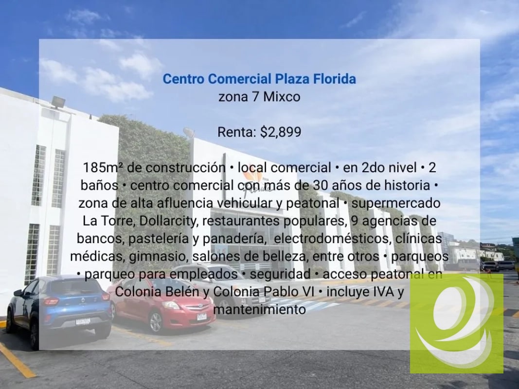 Local en Renta en Centro Comercial Plaza Florida zona 7 Mixco - 3