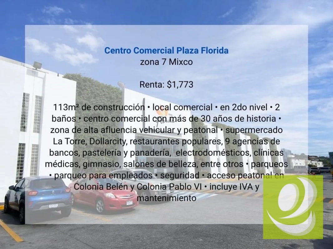 Local en Renta en Centro Comercial Plaza Florida zona 7 Mixco - 3
